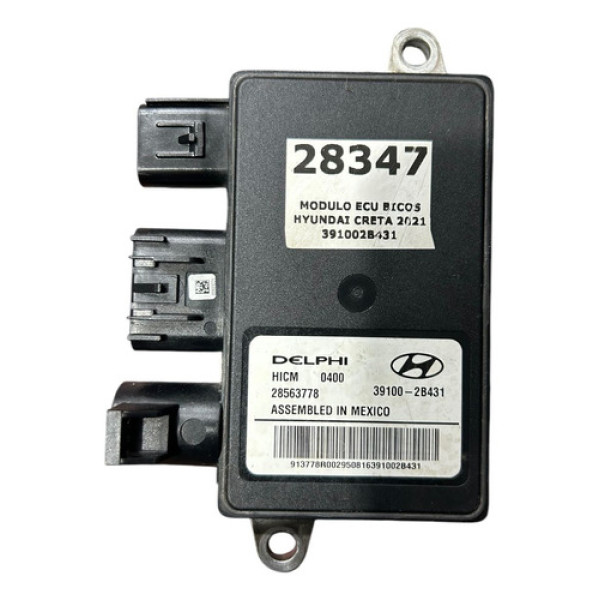 Modulo Aquecimento Bicos Hyundai Creta 2017/2022 391002b431