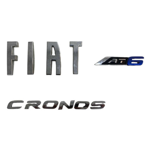 Conjunto Letras Fiat Cronos At6 