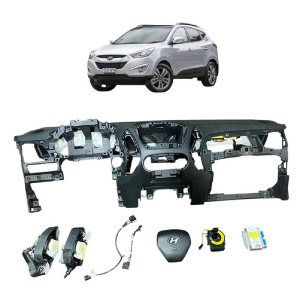 Kit Painel Tabelier Hyundai Ix35 2015 Cinza-escuro