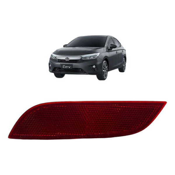 Refletor Direito Parachoque Traseiro Honda City 2022 9320705 Vermelho