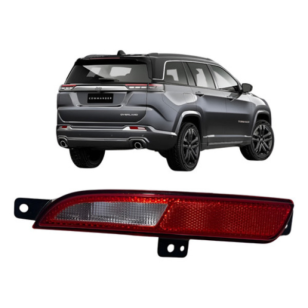 Refletor Esquerdo Parachoque Traseiro Commander 2025 2410059