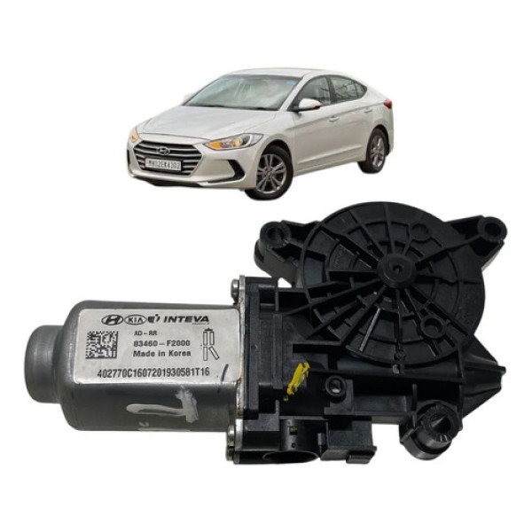 Motor Maquina Vidro Tras Direito Elantra 2017 83460f2000