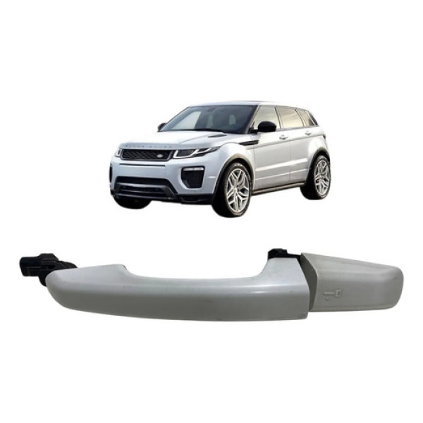Maçaneta Externa Dianteira Esquerda Land Rover Evoque 2017 Branco Dianteira