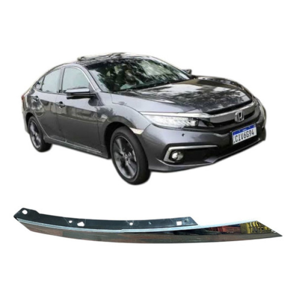 Friso Cromado Farol Direito Honda Civic G10 2021 71124temm0