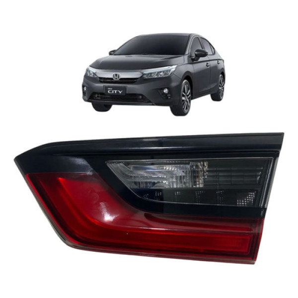 Lanterna Direita Led Tampa De Mala Honda City Sedan 2022 Direito/passageiro Vermelho