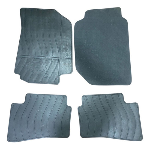 Jogo Tapete Borracha Original Hyundai Creta 2021