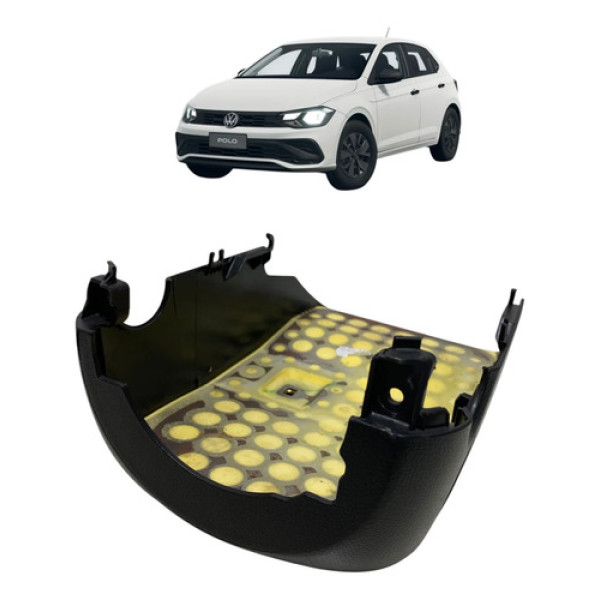 Moldura Inferior Volante Vw Polo Track 2025 Preto
