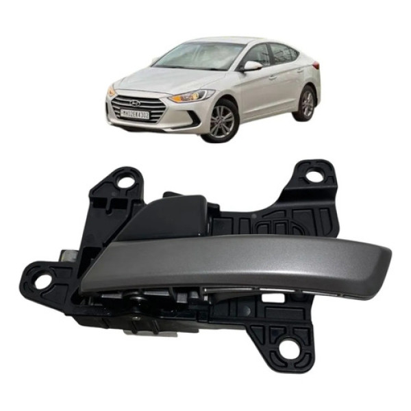 Maçaneta Interna Esquerda Hyundai Elantra 2017 Cinza Dianteira/traseira