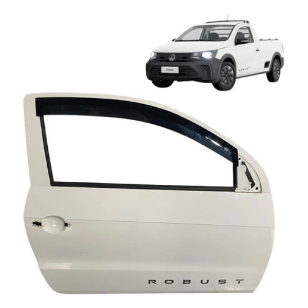 Porta Direita Vw Saveiro Cd 2025 C/detalhe Dianteira Direita Branca