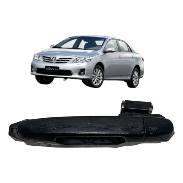 Maçaneta Externa Traseira Esquerda Corolla 2013 C/detalhe Preto Traseira