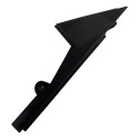 Moldura Externa Porta Tras Direita Vw Polo 2020 2g6839910 Preto