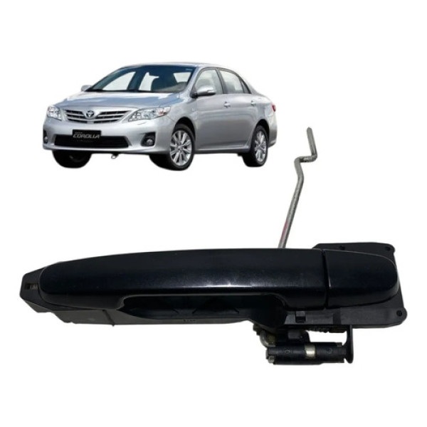 Maçaneta Externa Dianteira Direita Toyota Corolla 2013 Preto Dianteira