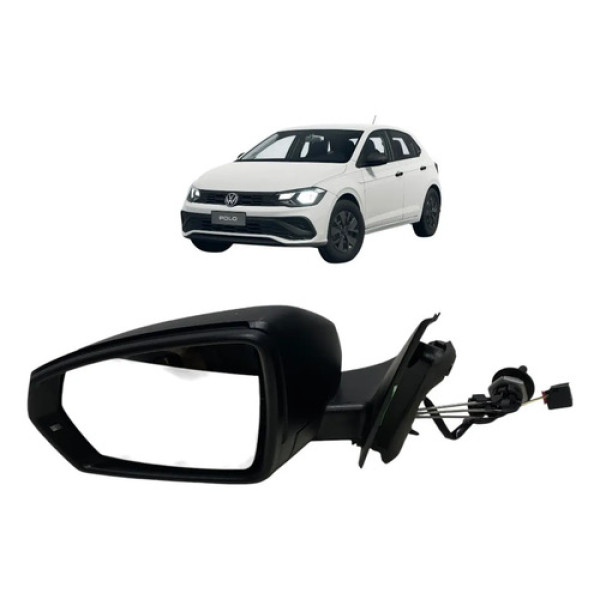 Retrovisor Esquerdo Manual C/ Pisca Polo Track 2025 (2 Fios)