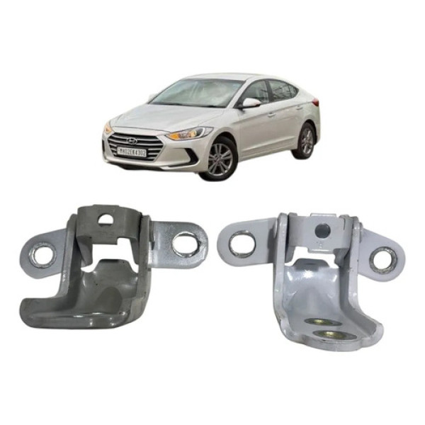 Par Dobradiça Porta Dianteira Esquerda Hyundai Elantra 2017