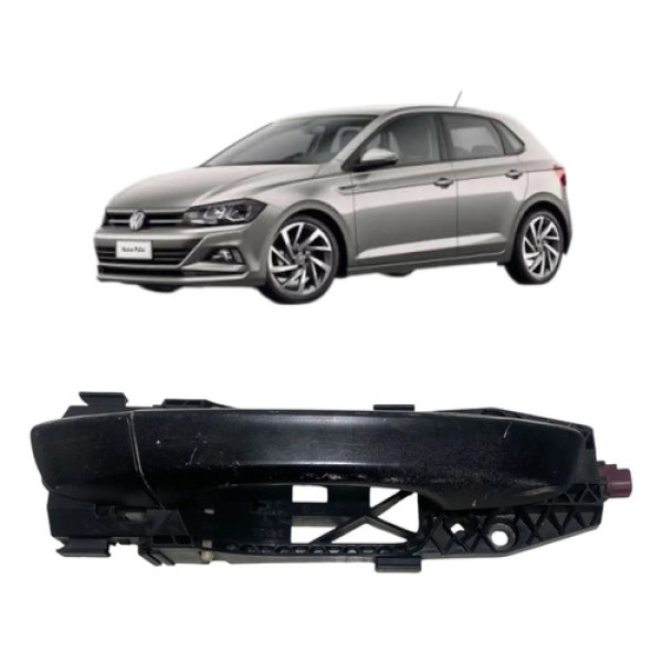 Maçaneta Externa Dianteira Direita Vw Polo/virtus 2020 Cinza Dianteira