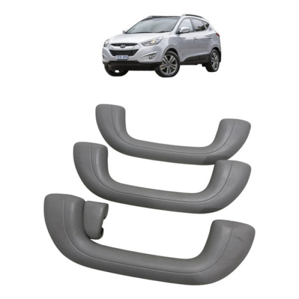 Jogo Alça Teto (pqp) Hyundai Ix35 2015 Cinza