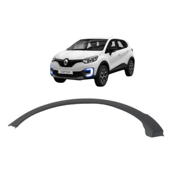 Moldura Paralama Tras Direito Renault Captur 2018 C/detalhe Cinza