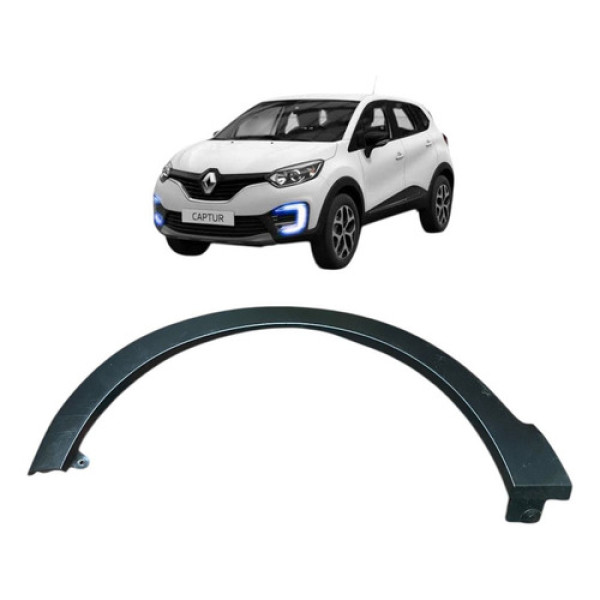 Moldura Paralama Dianteiro Esquerdo Captur 2018 638136105r Cinza