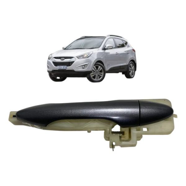 Maçaneta Externa Traseira Esquerda Hyundai Ix35 2015 Cinza-escuro Traseira