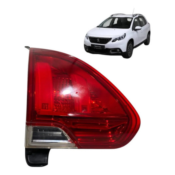 Lanterna Esquerda Tampa De Mala Peugeot 2008 2020 9808127680 Esquerdo/motorista Vermelho