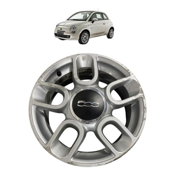 Aro De Liga R15 Fiat 500 2012  C/detalhe  2* Cinza