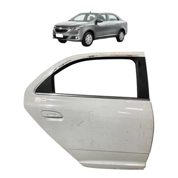 Porta Traseira Direita Chevrolet Cobalt 2019 C/detalhes Traseira Direita Branco