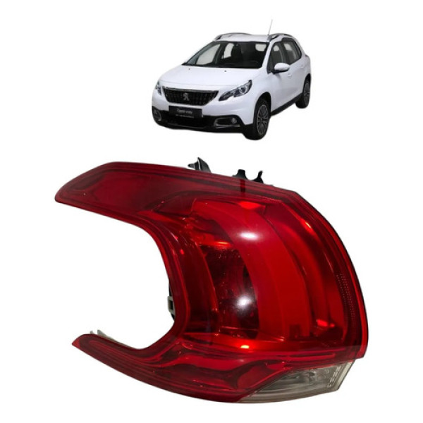 Lanterna Esquerda Peugeot 2008 2020 9808158480 C/detalhe Esquerdo/motorista Vermelho
