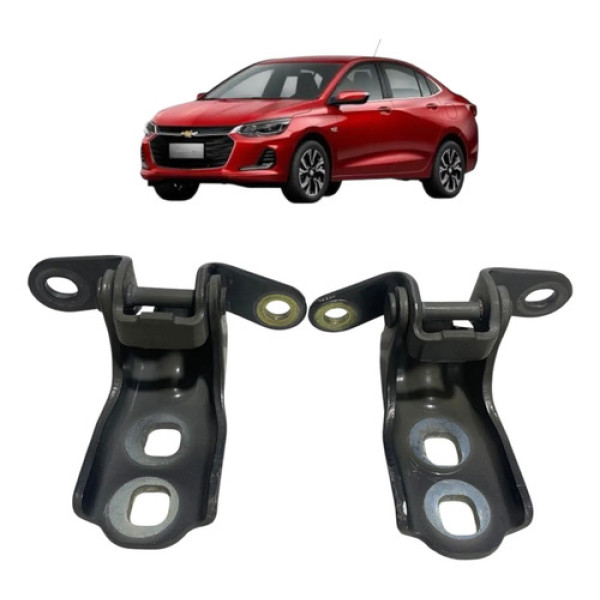 Par Dobradiça Porta Dianteira Esquerda Gm Onix Plus 2023