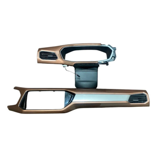 Conjunto Moldura Painel Instrumentos T-cross 2021 2gp858417c Marrom-claro