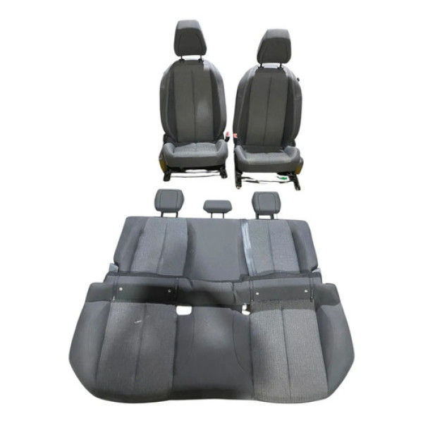 Jogo Banco Tecido Peugeot 208 2023 (motorista Empenado) Preto