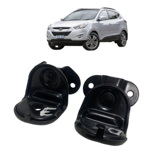 Par Suporte Banco Traseiro Hyundai Ix35 2015 Preto