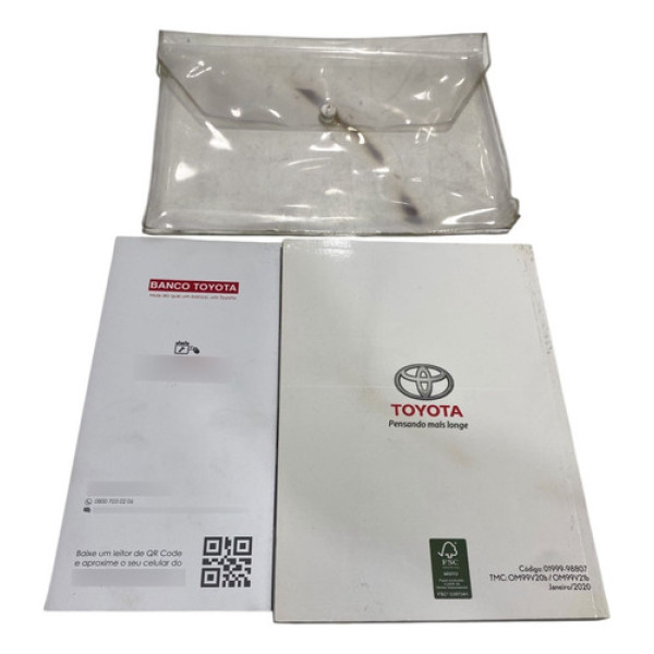 Manual Proprietário Toyota Yaris Xs Sedan 2020