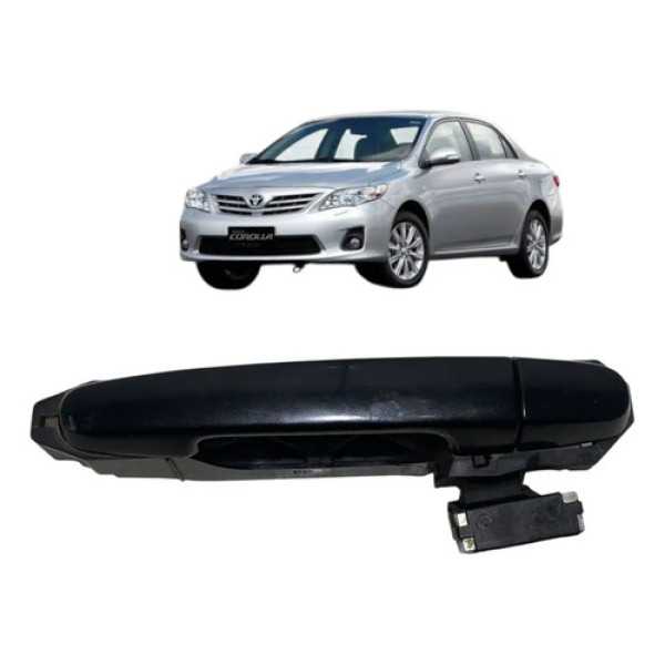 Maçaneta Externa Traseira Direita Toyota Corolla 2013 Preto Traseira