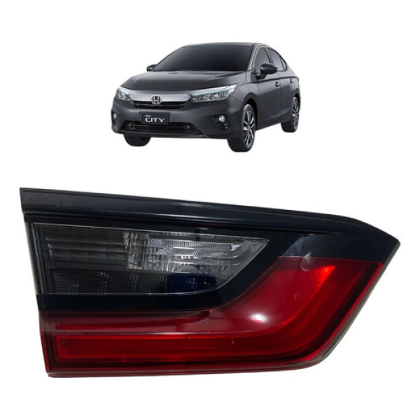 Lanterna Esquerda Led Tampa De Mala Honda City Sedan 2022 Esquerdo/motorista Vermelho
