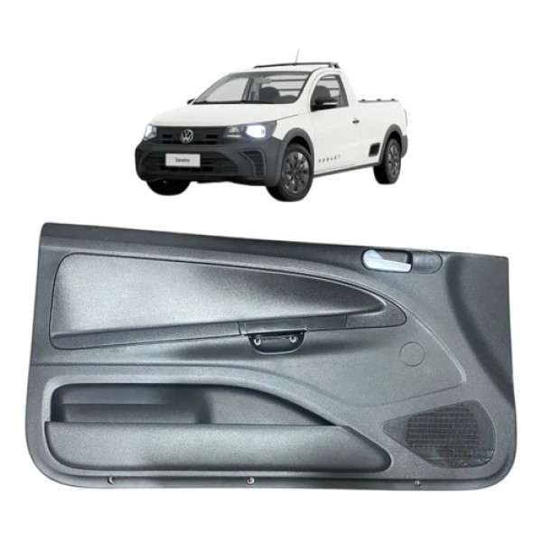 Forro Porta Esquerda Vw Saveiro Robust 2025 5u7867179 Cinza