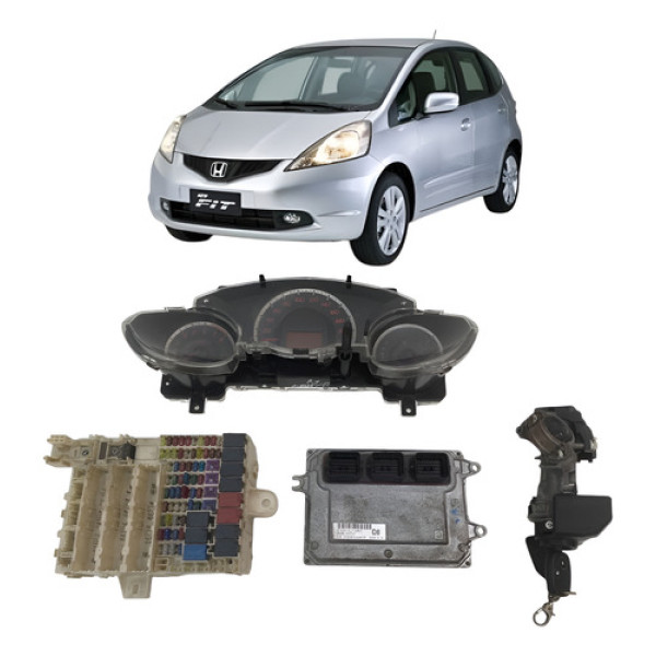 Kit Code Modulo Injeção  Honda Fit Automático 1.4 2009