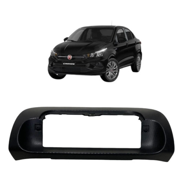 Moldura Multimídia Fiat Cronos/argo 2020  100236881 Preto