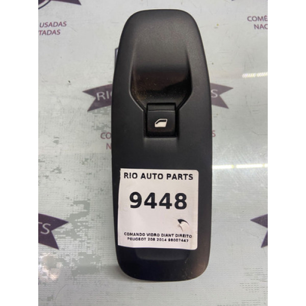 Comando Vidro Diant Direito Peugeot 208 2014 98007447