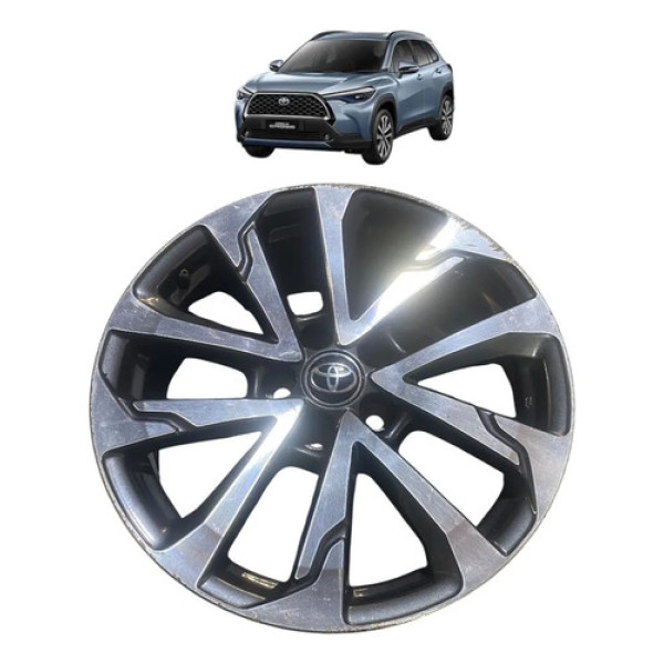 Roda Aro 17 Toyota Corolla Cross 2022  C/ Detalhes Cinza