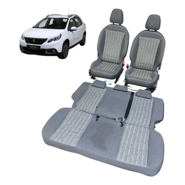 Jogo Banco Tecido Peugeot 2008 2020 Cinza