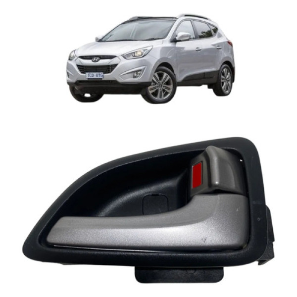 Maçaneta Interna Dianteira Direita Hyundai Ix35 2015 Cinza Dianteira