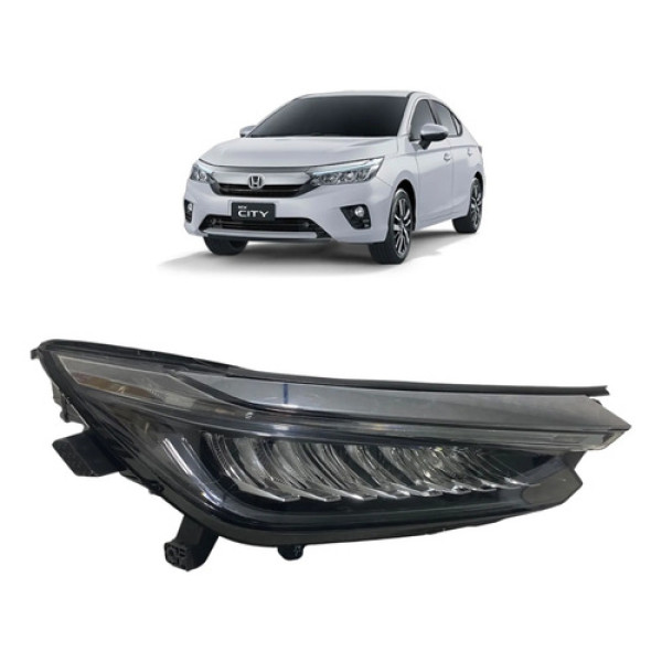 Farol Direito Led Honda City 2022 8a940t14m011m1  C/detalhes Direito/passageiro
