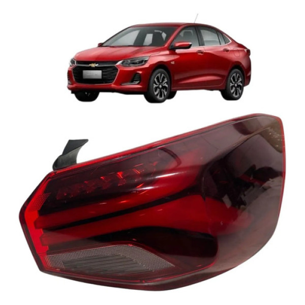 Lanterna Direita Led Gm Onix Plus Sedan 2023 26393728 Direito/passageiro Vermelho
