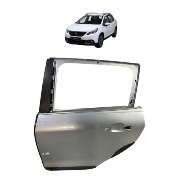 Porta Traseira Esquerda Peugeot 2008 2020 Traseira Esquerda Prata