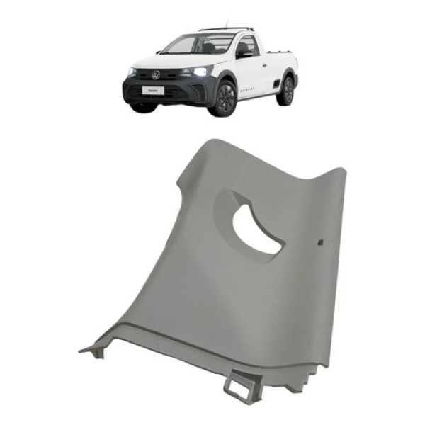 Moldura Tras Direita Cinto Vw Saveiro Cd 2025 5u7867288 Cinza