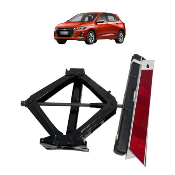 Kit Macaco/chave De Roda/triangulo Gm Onix Turbo 2020