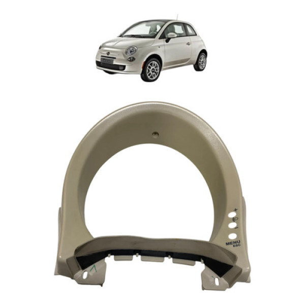 Moldura Painel De Instrumentos Fiat 500 2012 Bege