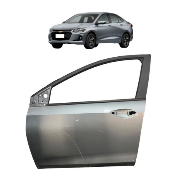 Porta Dianteira Esquerda Chevrolet Onix Plus 2024 C/detalhe Dianteira Esquerda Cinza