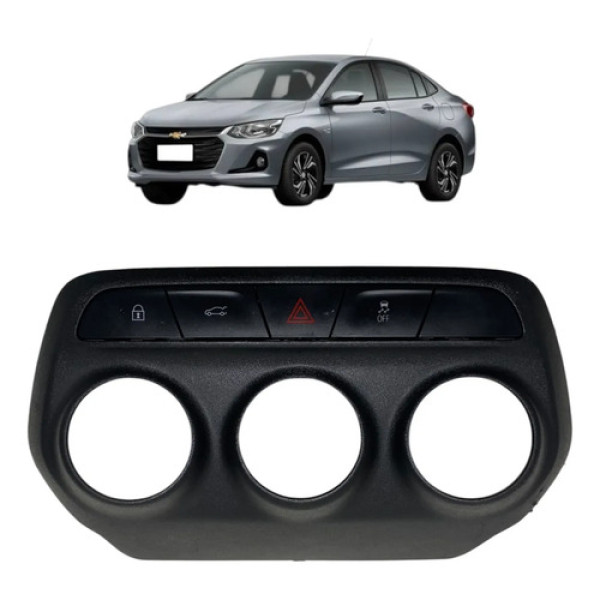Comando Central Alerta C/ Moldura Gm Onix Ltz 2024 26211382 Preto