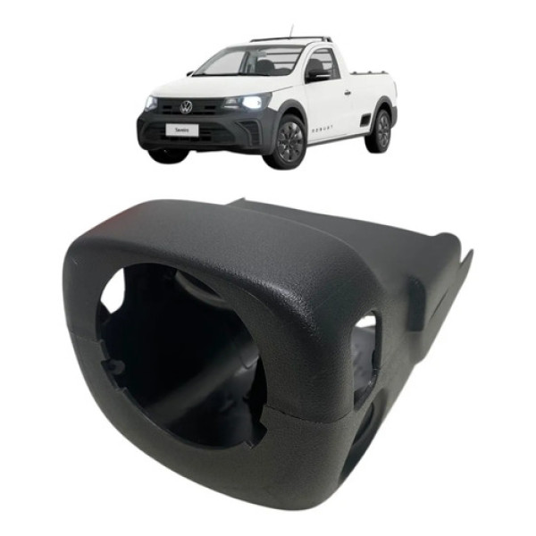 Conjunto Moldura Volante Vw Saveiro 2025 5u0858559g Preto